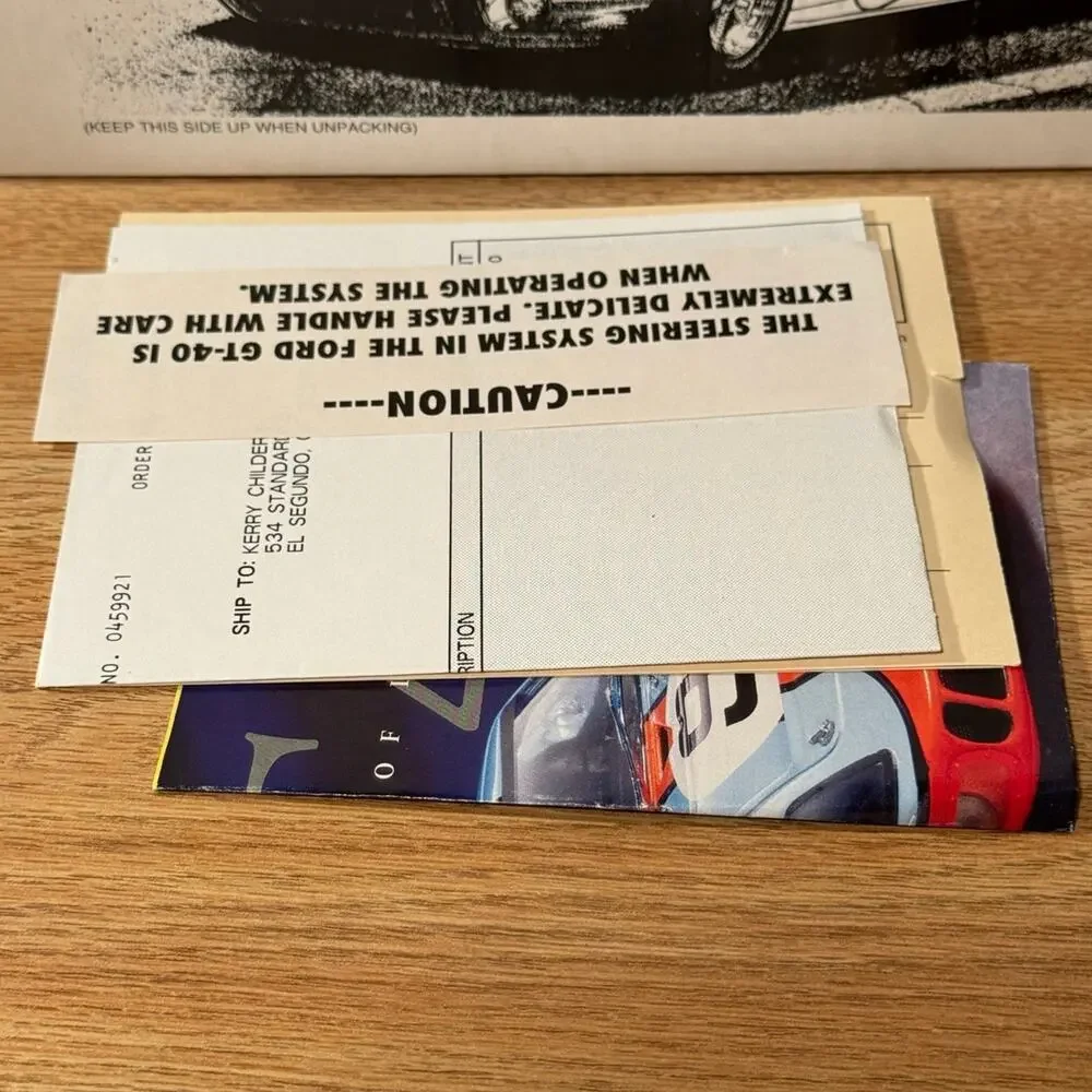 Vintage Revell Creative Masters LTD Ford GT 40 Le Mans 1968 w/ COA 1:20 Scale‎